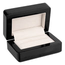 Wooden Double Ring Box with Suede Insert