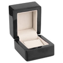 Wooden Single Earring Box with Suede Insert
