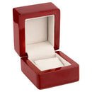 Wooden Single Earring Box with Suede Insert