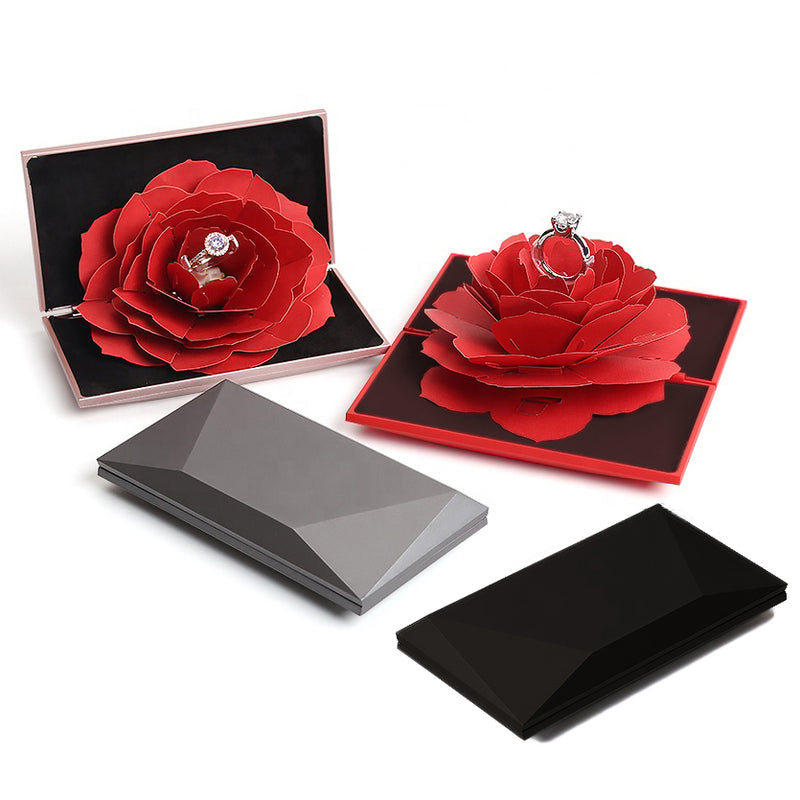 Foldable Flower Ring Box