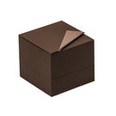 Leatherette Paper Single Ring Box with Suede Rising Platform