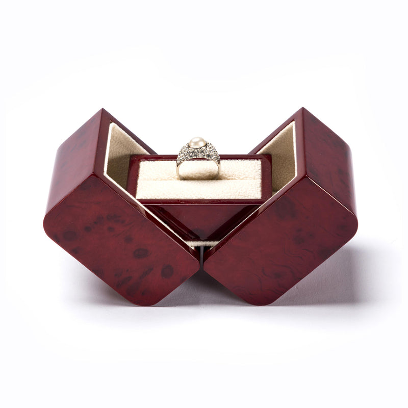 Butterfly Single Ring Wooden Box