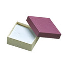 Ribbed Paper Covered Single Earring Box with Foam Insert