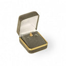 Velvet Charm Box with Hook and Gold Rims with Matching Insert