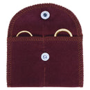 Velour Pouches with Side-by-Side Pocket