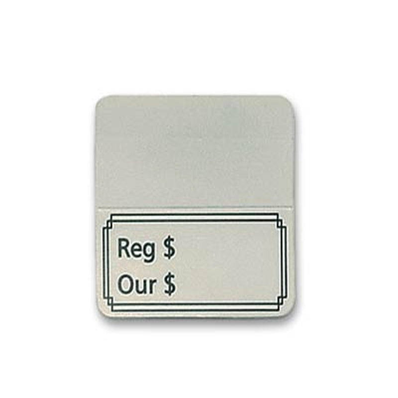 1000 White Price Tags with List Price and Our Price