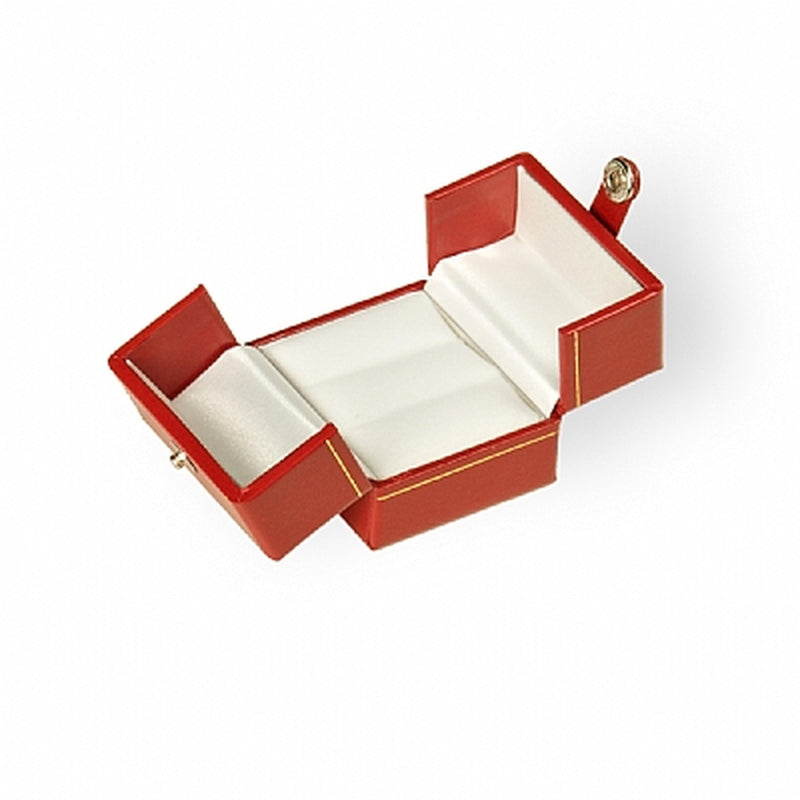 Paper Covered Double Ring Box with Matching Insert