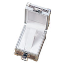 Metal Imitation Plastic Bangle or Watch Box with White Interior