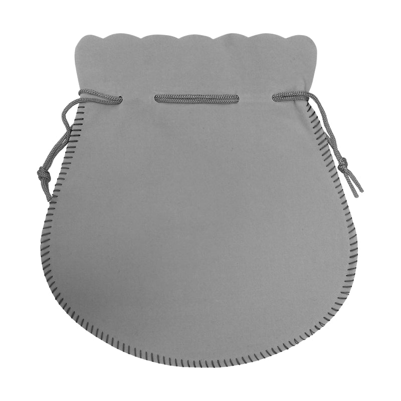 Round Suedine Pouch