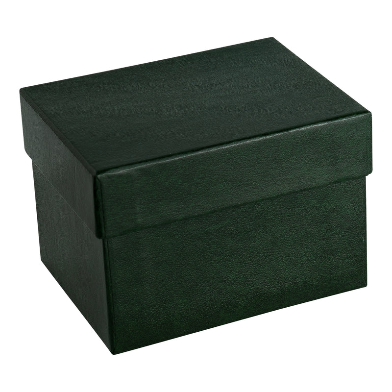 Suede Double Ring Box with Matching Suede Interior