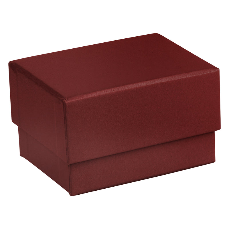 Suede Double Ring Box with Matching Suede Interior