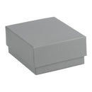 Suede Large French Clip Earring Box with Matching Suede Interior