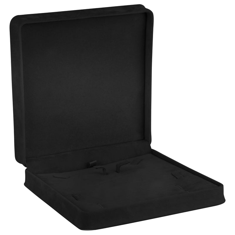 Suede Large Set Box with Matching Suede Interior