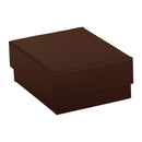 Suede Large Pendant Box with Matching Suede Interior