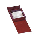 Textured Leatherette Bangle Box with Magnetic Closure and White Insert