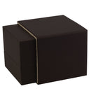 Matte Paper Covered Large Single Ring Box  with Matching Moulded Sleeve