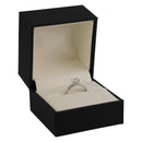 Matte Paper Covered Large Single Ring Box  with Matching Moulded Sleeve