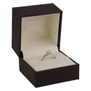 Matte Paper Covered Large Single Ring Box  with Matching Moulded Sleeve
