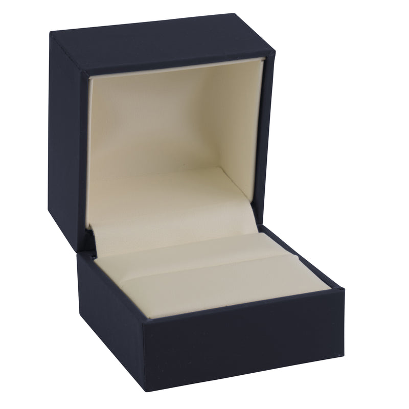 Matte Paper Covered Large Single Ring Box  with Matching Moulded Sleeve