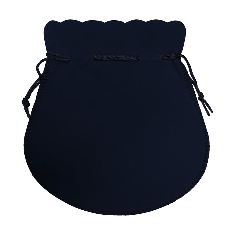 Round Suedine Pouch