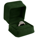 Suede Single Ring Box with Matching Suede Interior