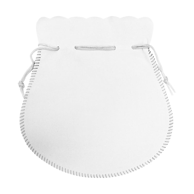 Round Suedine Pouch