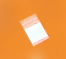 Clear Ziploc Bag with White Patch