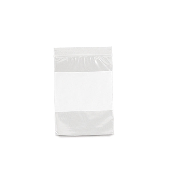 Clear Ziploc Bag with White Patch